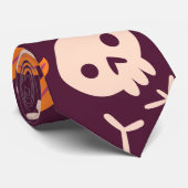 Schattig Halloween-skelet Stropdas (Opgerold)