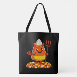 Schattig Halloween snoep mais monster Tote Bag