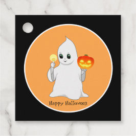 Schattig Halloween spook en pompoen Bedankjes Labels
