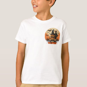 Schattig Halloween-spook met pompoen Funny Spooky T-shirt