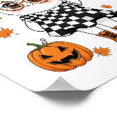 Schattig Halloween spook Poster (Hoek)