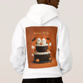Schattig Halloween-spookje een klein boe (Achterkant)