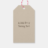 Schattig Halloween-spookje: een klein Boe Cadeaulabel (Achterkant)