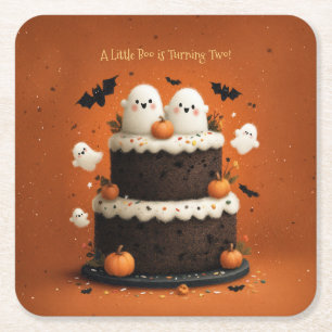 Schattig Halloween spookje 'Een klein Boe'  Kartonnen Onderzetters