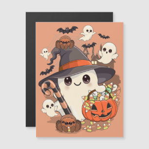Schattig Halloween-spookje in Kawaii-stijl