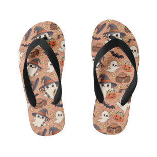Schattig Halloween spookje in Kawaii-stijl Kinder Teenslippers