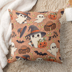 Schattig Halloween spookje in Kawaii-stijl Kussen