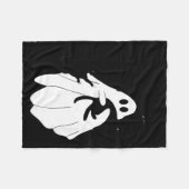 Schattig Halloween spookje met drie zwarte katten Fleece Deken (Voorkant (Horizontaal))