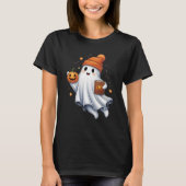Schattig Halloween-spookje T-shirt (Voorkant)