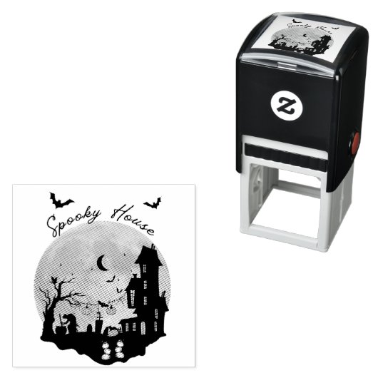 Schattig Halloween-thema Zelfinktende Stempel (In situ)
