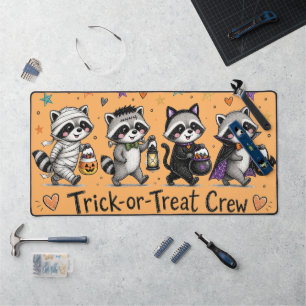 Schattig Halloween Wasbeer Trick-or-Treat Team Bureaumat