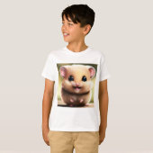 Schattig Hamster T Shirt - Schattig Dier Shirten (Voorkant volledig)