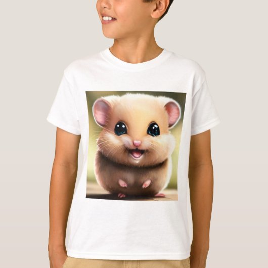 Schattig Hamster T Shirt - Schattig Dier Shirten (Voorkant)