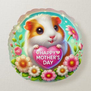 Schattig hamster viert Moederdag Rond Kussen