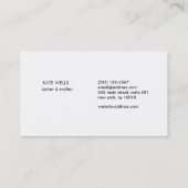 Schattig Hand getrokken grillig Lijst en typografi Visitekaartje (Achterkant)