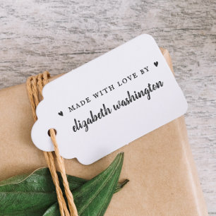 Schattig handgeschreven gemaakt met liefde door aa rubberstempel