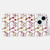 Schattig Happy Bubble Cats Patroon Case-Mate iPhone Case (Achterkant (horizontaal))
