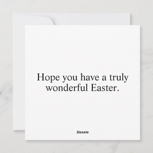 Schattig Happy Easter Bunny Rabbit Feestdagenkaart (Achterkant)