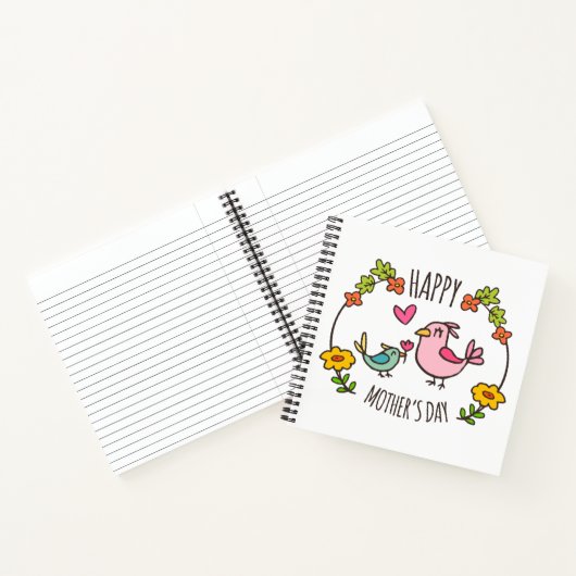 Schattig Happy Moederdag Guestbook Notitieboek (Binnen)