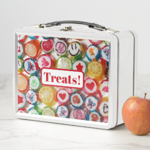 Schattig hard Snoep Treats Metal Lunchbox