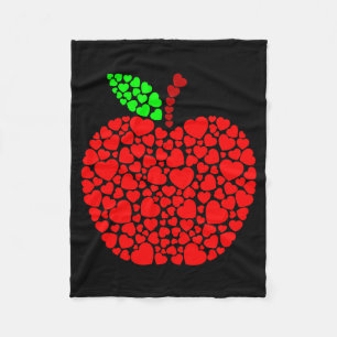 Schattig Hart Appel Rood Mannen Vrouwen Grappige V Fleece Deken