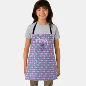 schattig hart BFF gepersonaliseerd kinder schort (Insitu)