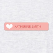 Schattig hart kleurrijk labels (Design 1)