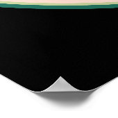 schattig hart kleurrijke palestine Watermeloenen Poster (Hoek)