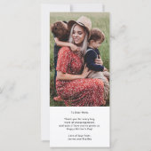 Schattig HART LIEFDE JE MA Mothersday Foto Kaart (Achterkant)