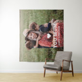 Schattig Hart Liefde Je Moeder Moederdag Foto Wandkleed (In situ)