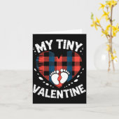 Schattig Hart Mijn Kleine Valentijnsdag Zwangersch Kaart (Gele Bloem)