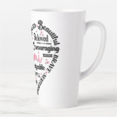 Schattig Hart Mimi Latte Mok (Rechts)