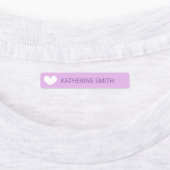 Schattig hart Paarse blauw Labels (Aangebracht)