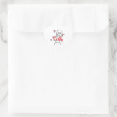 Schattig Hart Sticker (Tas)
