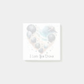 Schattig Hart Van Zeeschelpen Strand Liefde Valent Post-it® Notes (Voorkant)