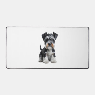 Schattig HD Miniatuur Schnauzer Puppy Portrait - E Bureaumat