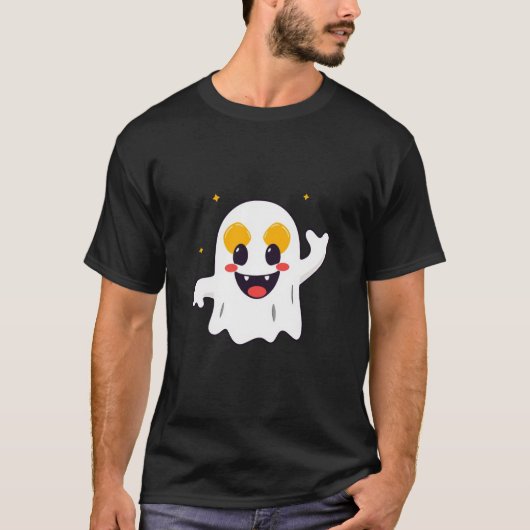 Schattig "Hé Boo!" T-shirt (Voorkant)
