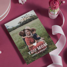 Schattig HEART LOVE YOU MOM Moederdag Foto