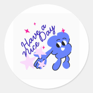 Schattig Heb Een Goede Dag Kawaii Cartoon Sticker