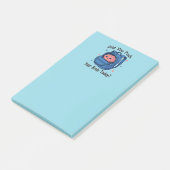 Schattig “Heb je vandaag je brein ingepakt?” Herse Post-it® Notes (Schuin)