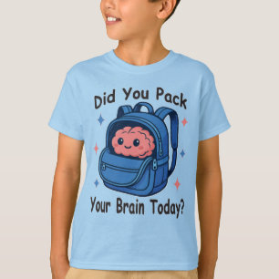 Schattig “Heb je vandaag je brein ingepakt?” Herse T-shirt