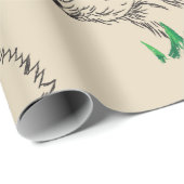 Schattig Hedgehog Drawing Wrapping Papier (Rol Hoek)