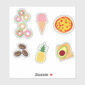 Schattig Helder Eten Sticker (Vel)