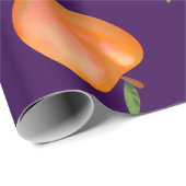 schattig helder perzik patroon cadeaupapier (Rol Hoek)