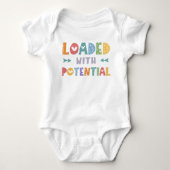 Schattig Helder Vol Potentieel Geslacht Neutraal Romper (Voorkant)