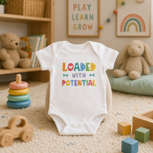 Schattig Helder Vol Potentieel Geslacht Neutraal Romper