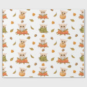 Schattig Herfst is eigenaar van pakpapier (Vlak)
