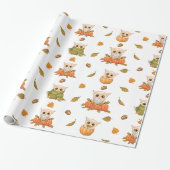 Schattig Herfst is eigenaar van pakpapier (Uitgerold)