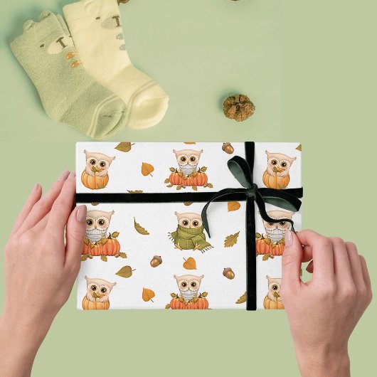 Schattig Herfst is eigenaar van pakpapier