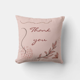 schattig herfstfloreel en geometrisch abstract gra kussen